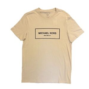 Michael Kors Men's Short Sleeves T-Shirt Dune Crew Neck Logo Size S - NWT $59